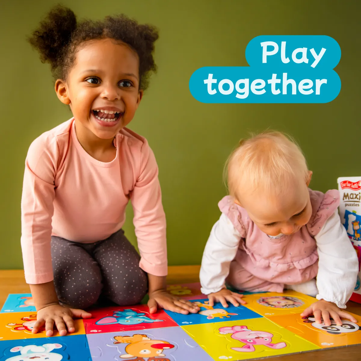 Large Floor Puzzles for 2  Years - Sea Animals - 24-Piece Jigsaw Puzzle Set - Bright & Colorful Educational Game