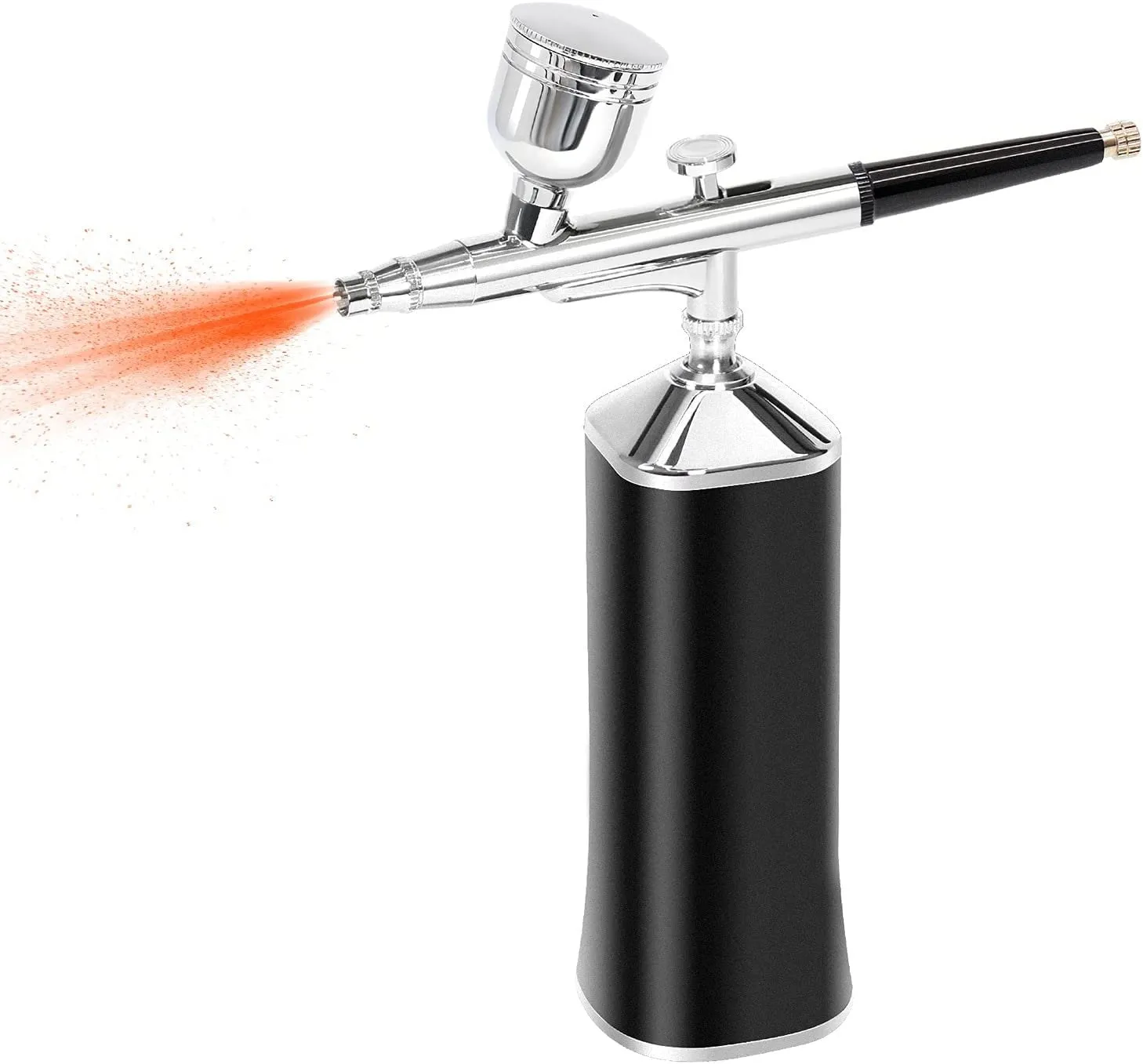 LATITOP Upgraded Airbrush Kit | Portable Auto Mini Cordless Air Brush with Mini Compressor Low Battery Reminder Funcation