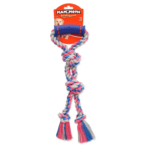 Mammoth Flossy Chews Twin Tug Dog Toy