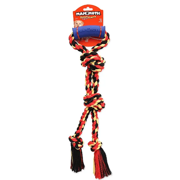 Mammoth Flossy Chews Twin Tug Dog Toy