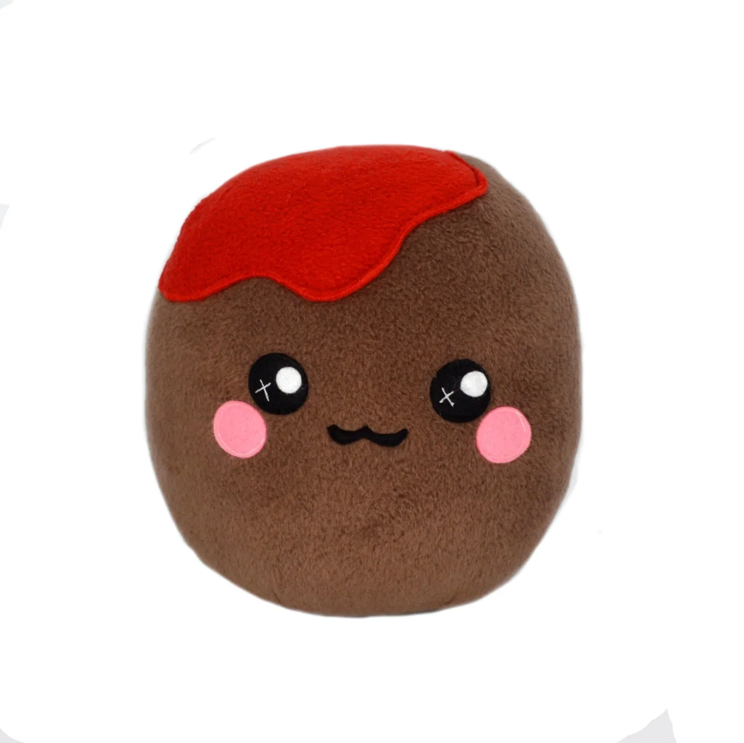 Meatball plushie / novelty pillow food cushion