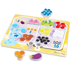 Melissa & Doug Blue's Clues & You! Wooden Chunky Puzzle - Fridge Food