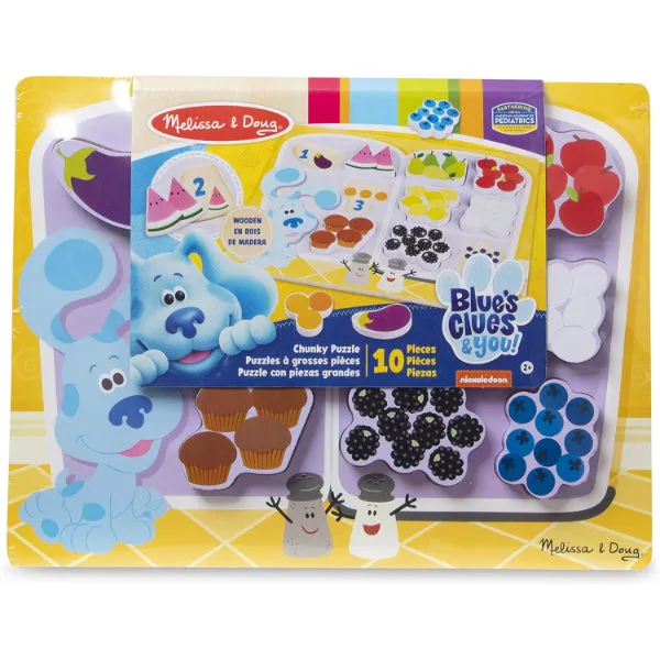 Melissa & Doug Blue's Clues & You! Wooden Chunky Puzzle - Fridge Food