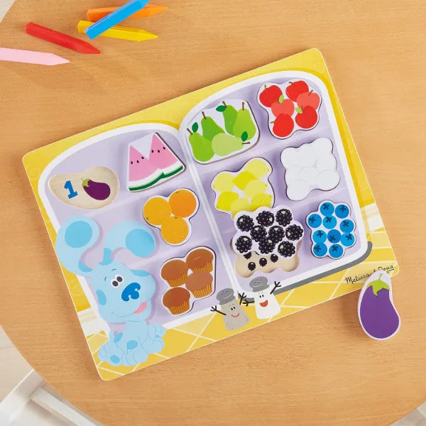 Melissa & Doug Blue's Clues & You! Wooden Chunky Puzzle - Fridge Food