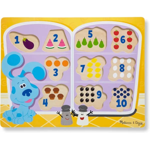 Melissa & Doug Blue's Clues & You! Wooden Chunky Puzzle - Fridge Food