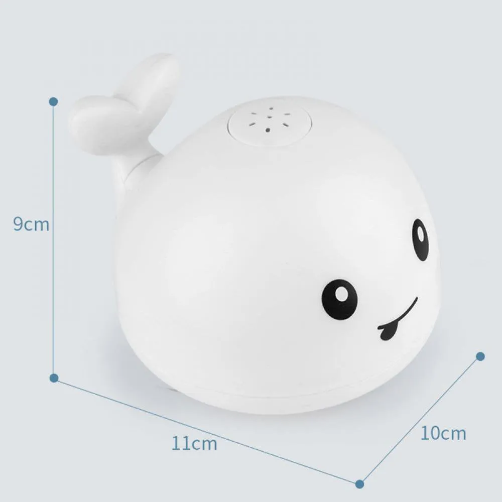 Mini Induction Whale Fountain Bath Toy With Light