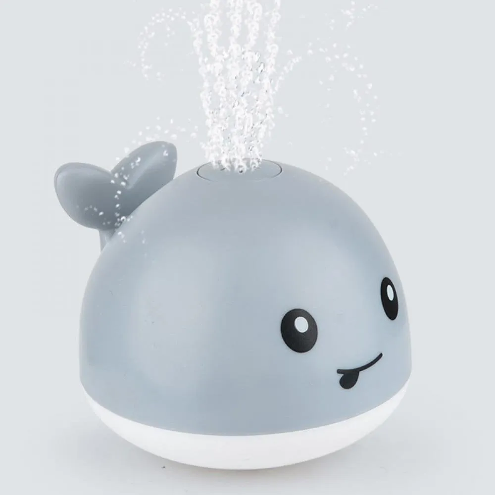 Mini Induction Whale Fountain Bath Toy With Light