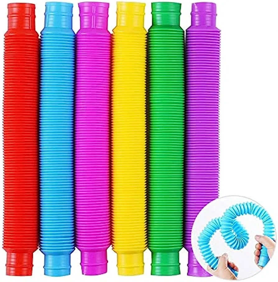 Mini Pop Tubes 6 Pack Sensory Fidget Toy