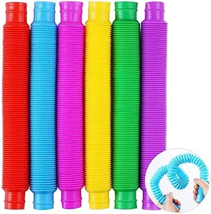Mini Pop Tubes 6 Pack Sensory Fidget Toy
