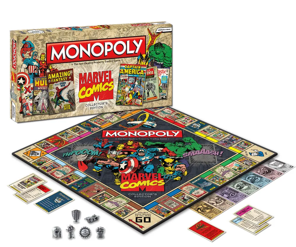 Monopoly Marvel Comics Books Edition