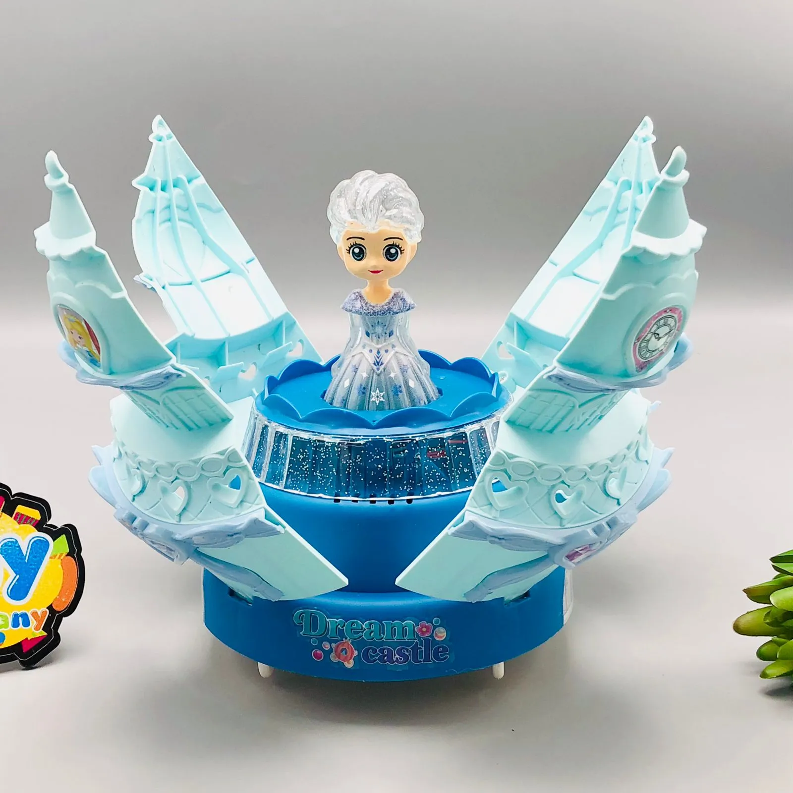 Multi-functional Rotating Doll Castle With Light & Music