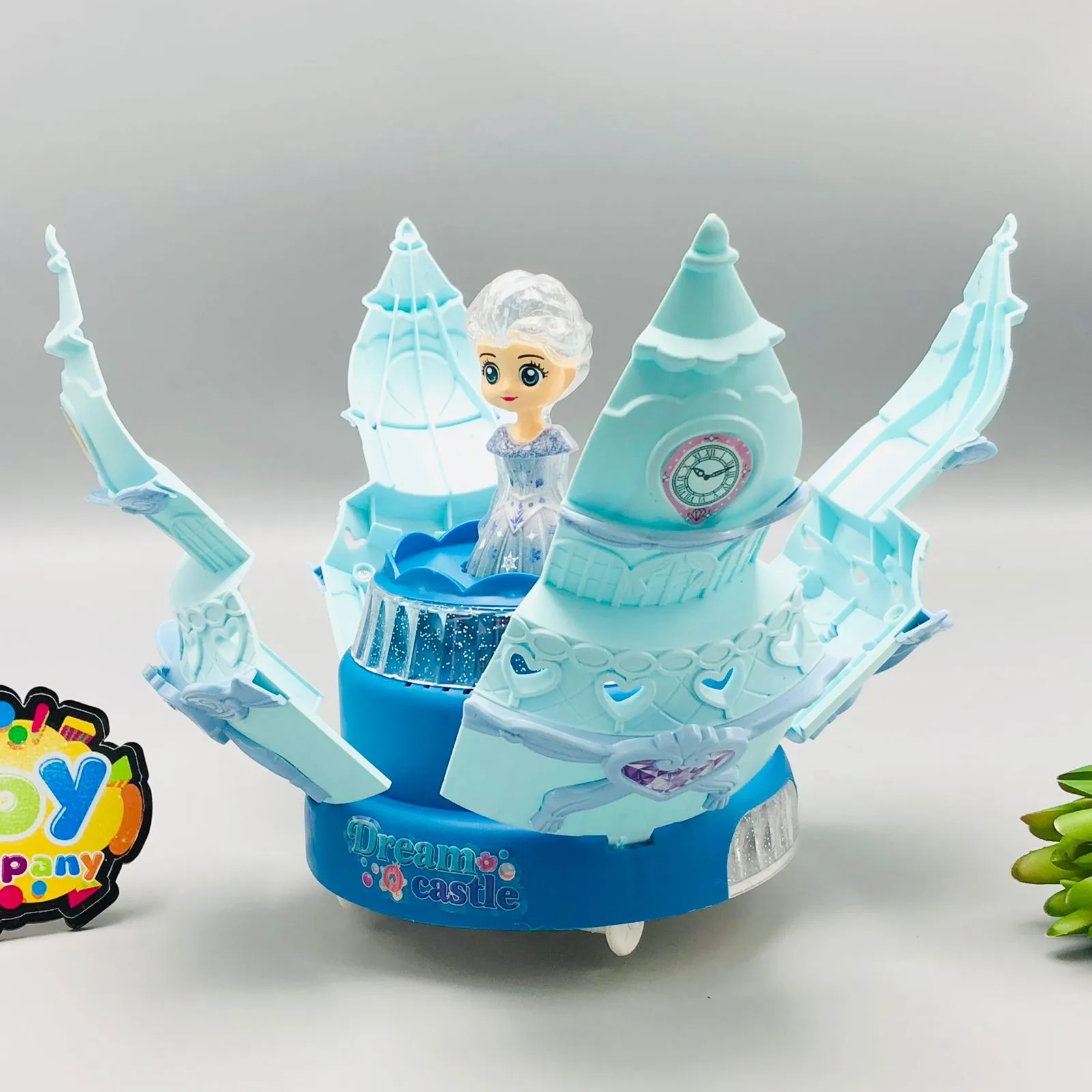 Multi-functional Rotating Doll Castle With Light & Music