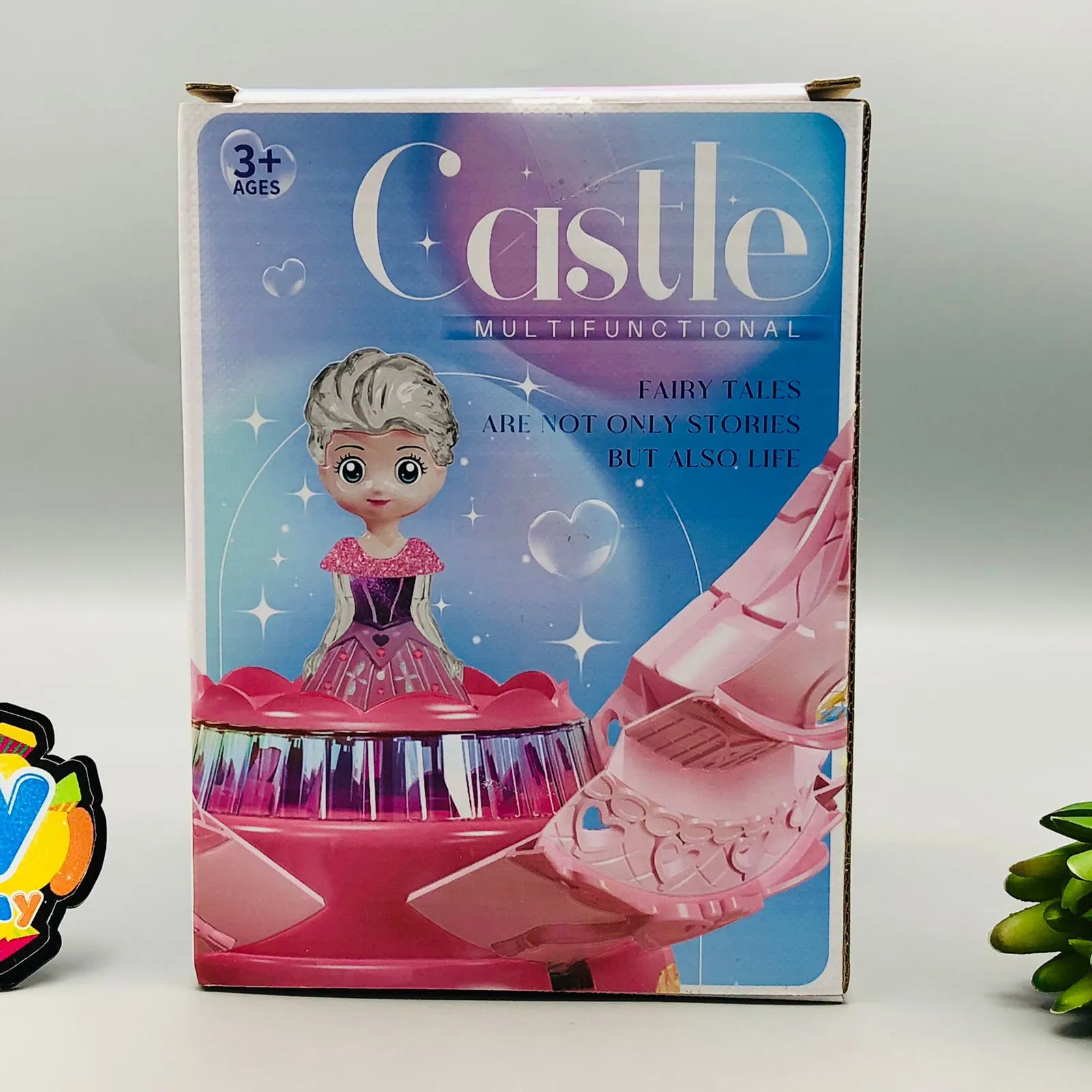 Multi-functional Rotating Doll Castle With Light & Music
