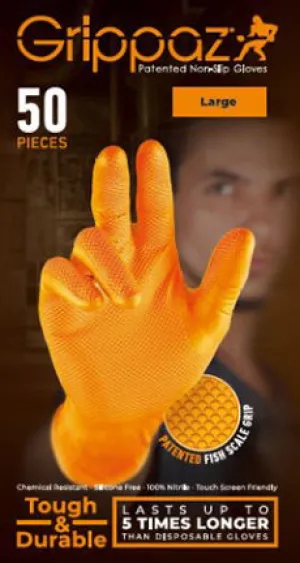 NITRILE GLOV 50 CT 6 MIL X-LG ORANGE