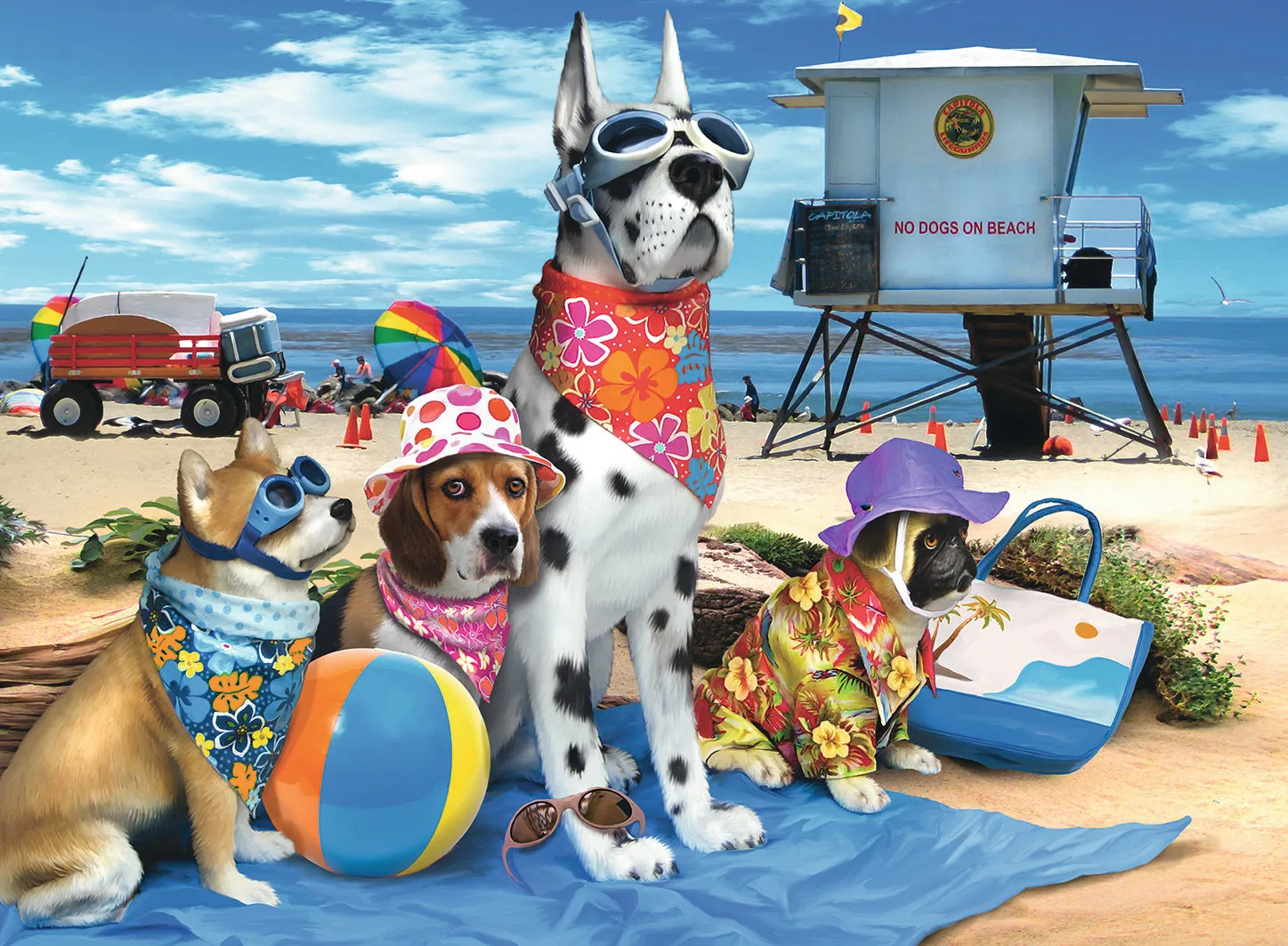 No Dogs on the Beach 100pc Puzzle