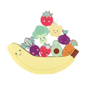Orange Tree Toys Spring  Garden Happy Veggies & Friends Balancing Game