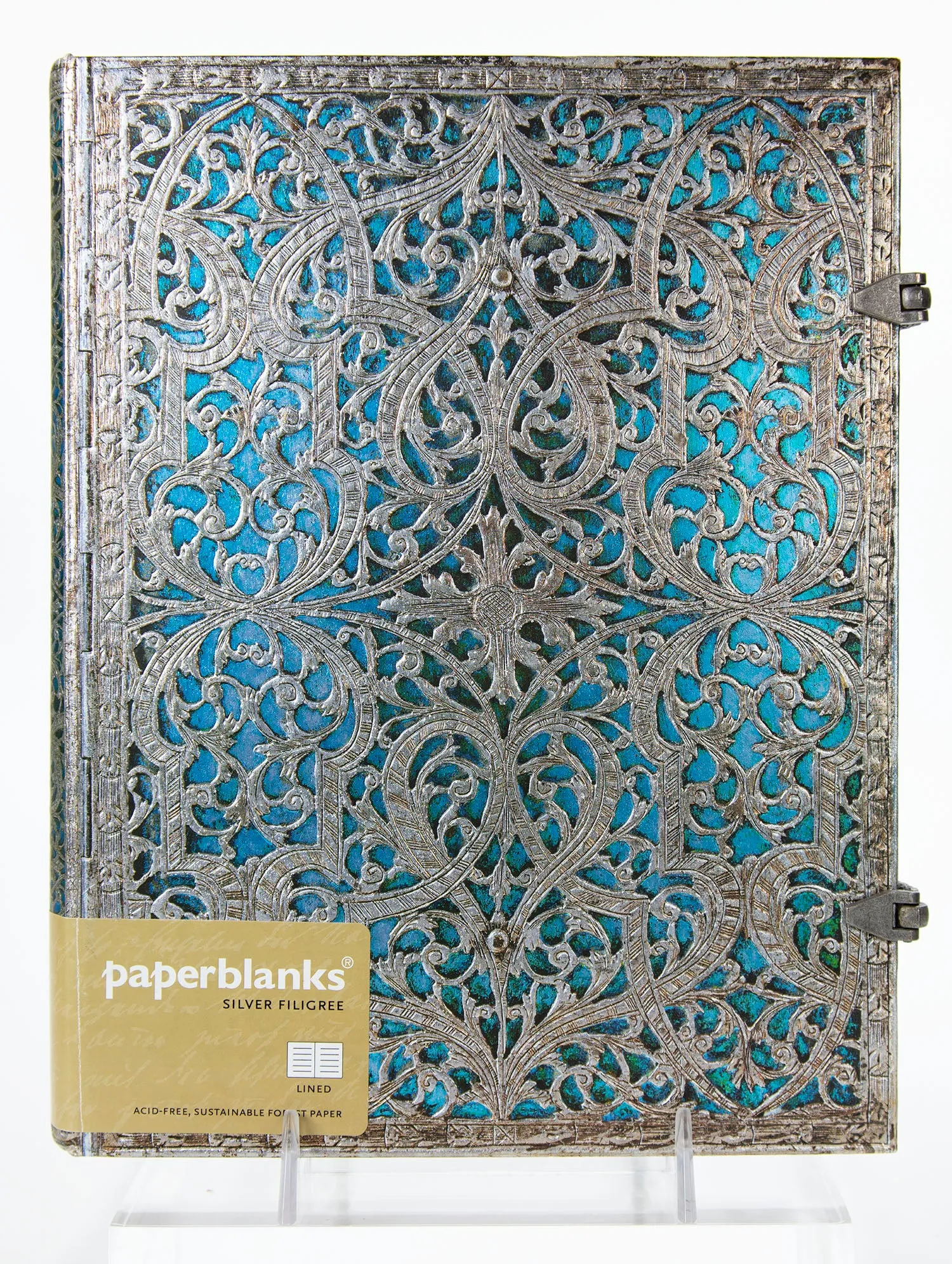 Paperblanks Journal - Maya Blue Silver Filigree