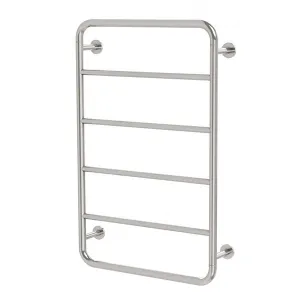 Phoenix Vivid Slimline Towel Ladder 800 x 500mm - Brushed Nickel
