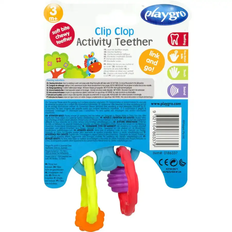 Playgro Clip Clop Activity Teether