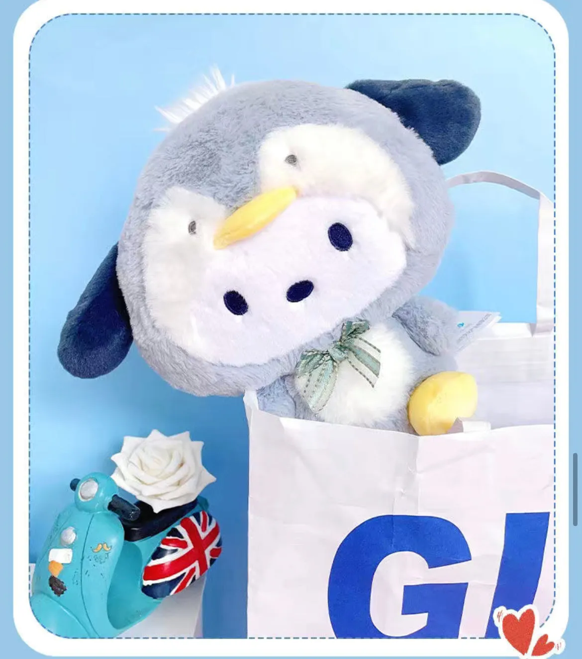 Pocha and Cinna Penguin Plush Doll SK572