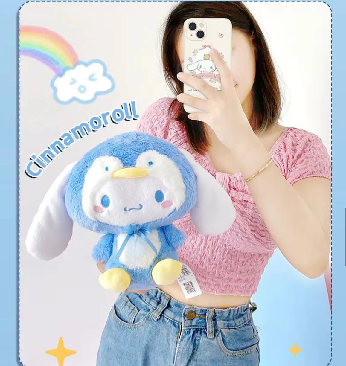 Pocha and Cinna Penguin Plush Doll SK572