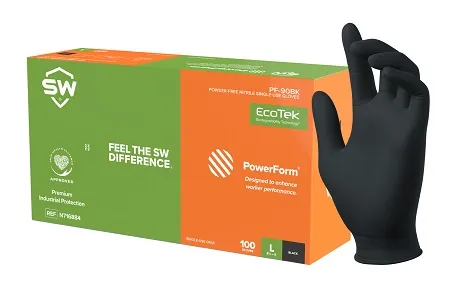 PowerForm EcoTek Nitrile Exam Gloves