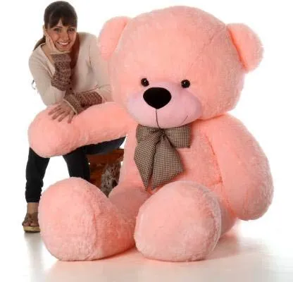Premium Quality Huggable Teddy Bear - Plush Stuffed (90 cm / 3 Feet) - Baby Pink