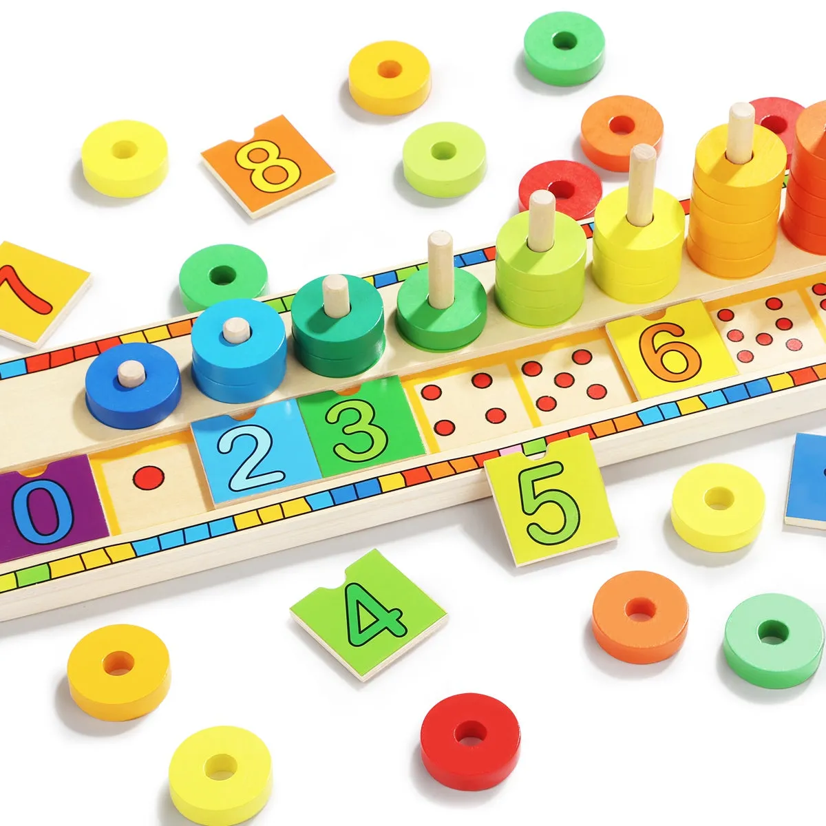 Rainbow Donuts Count & Match Numbers