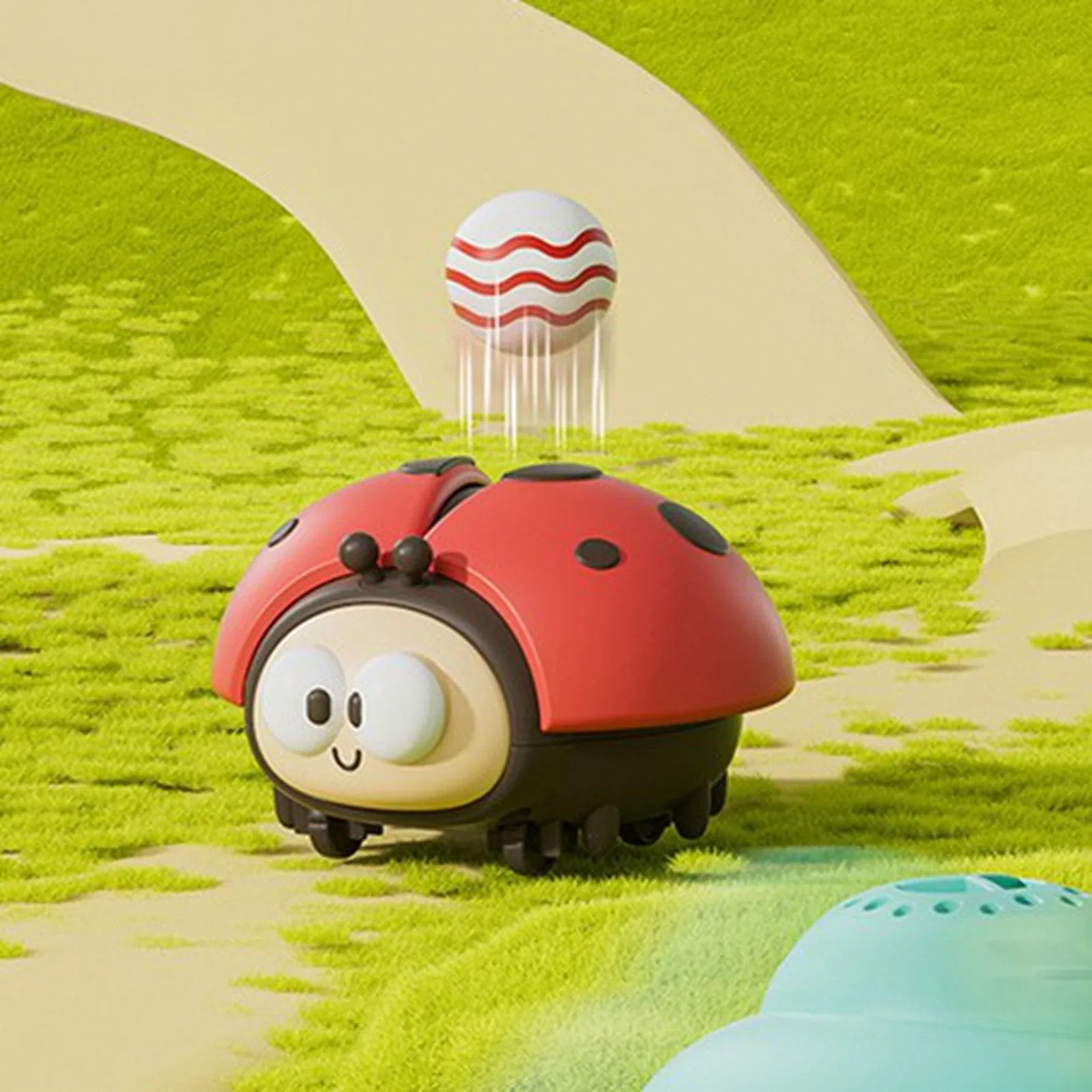 Rechargeable Mini Ball Blowing Ladybug Toy