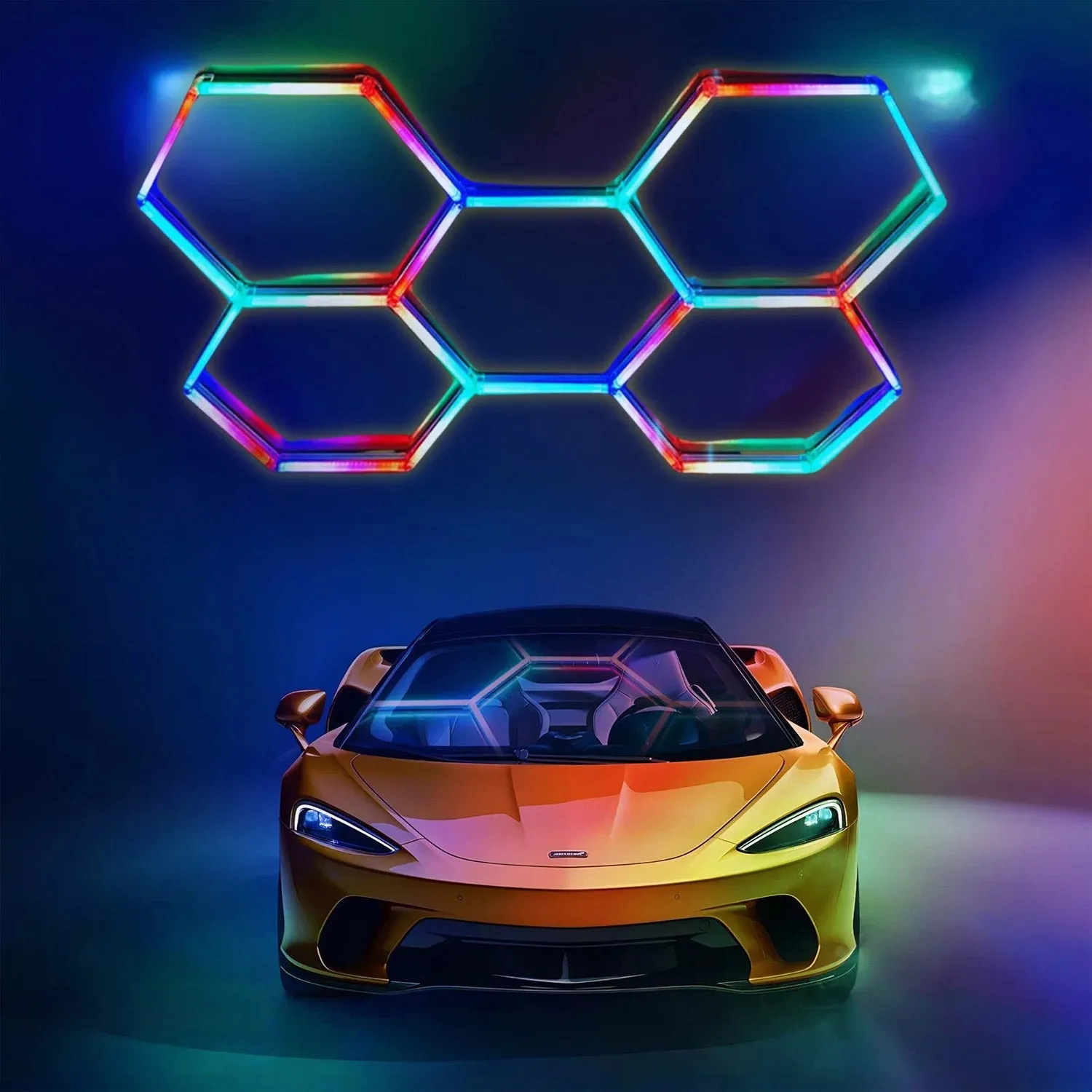 RGBW Honeycomb Modular Suspended Light Wall Lights