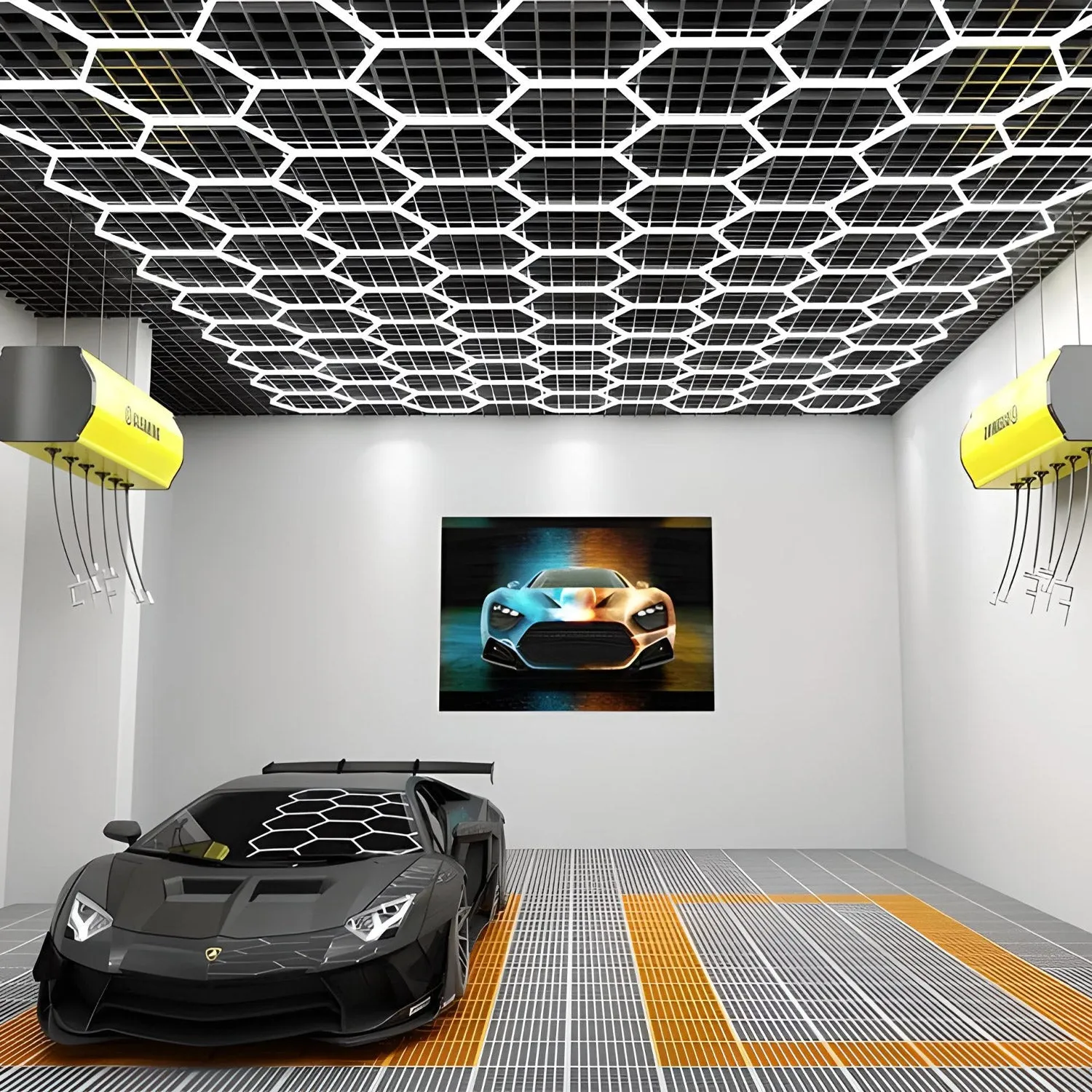 RGBW Honeycomb Modular Suspended Light Wall Lights