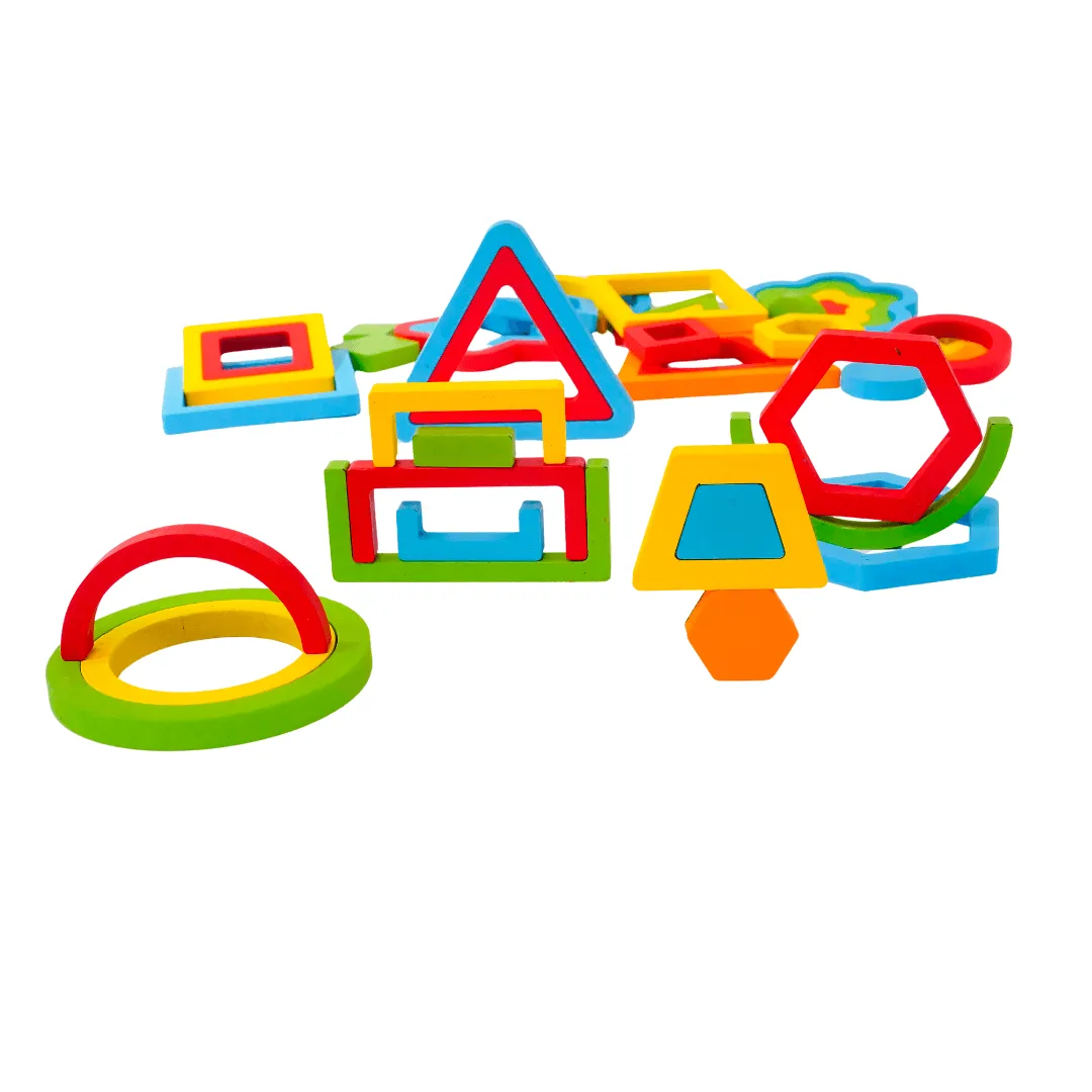Shapes Puzzle 9 in 1-Big | Geometric Shapes Learning Puzzle Toy for Kids