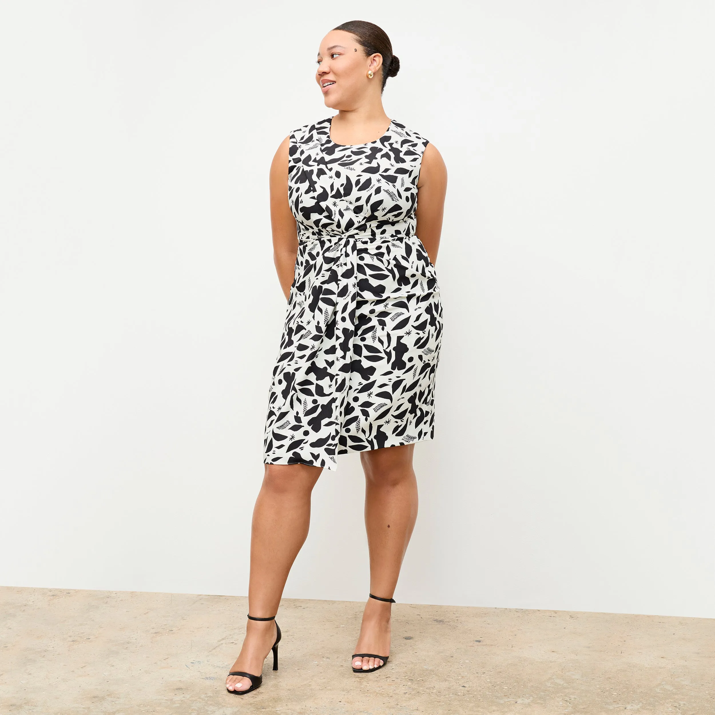 Taylor Dress - Printed Eco Heavy Soft Wave :: Icon Print