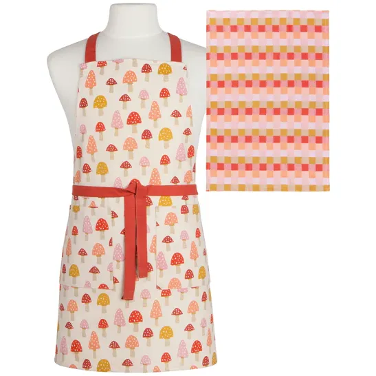 Toadstool Apron & Dishtowel Set