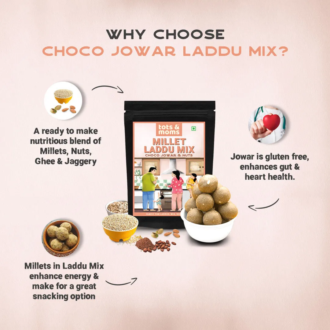 Tots & Moms babies DIY Choco Jowar Laddu Mix 200g