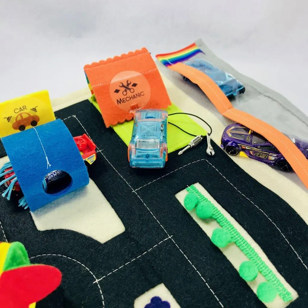 Toy Car Play Mat Sewing Kit, Printable Pattern & Video Tutorial