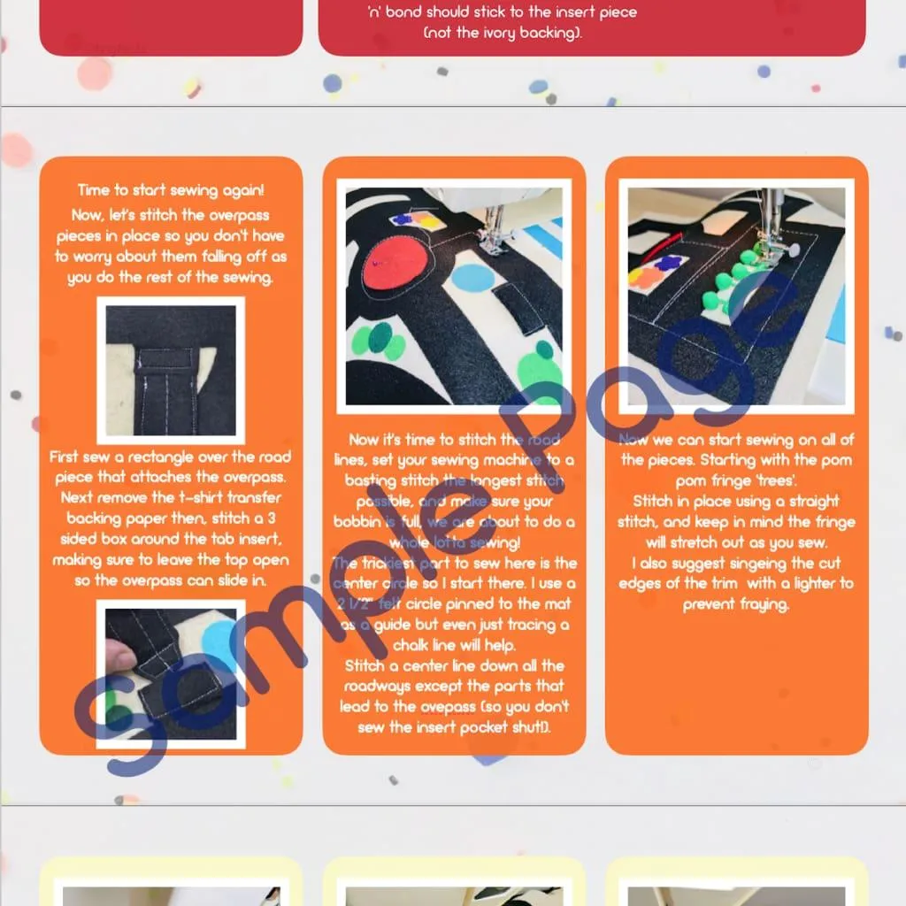 Toy Car Play Mat Sewing Kit, Printable Pattern & Video Tutorial