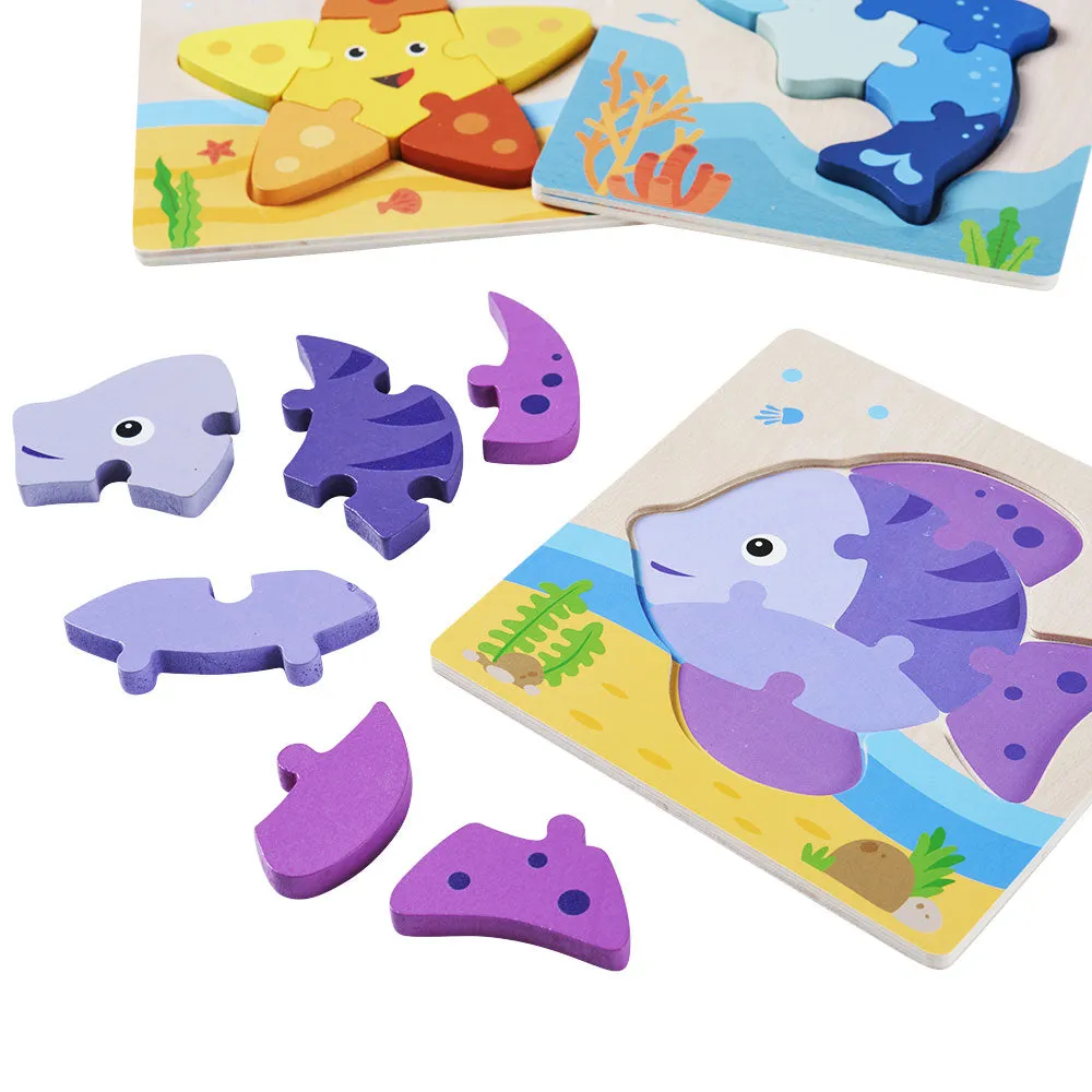 Under The Sea Puzzles - Kids Wooden Jigsaw