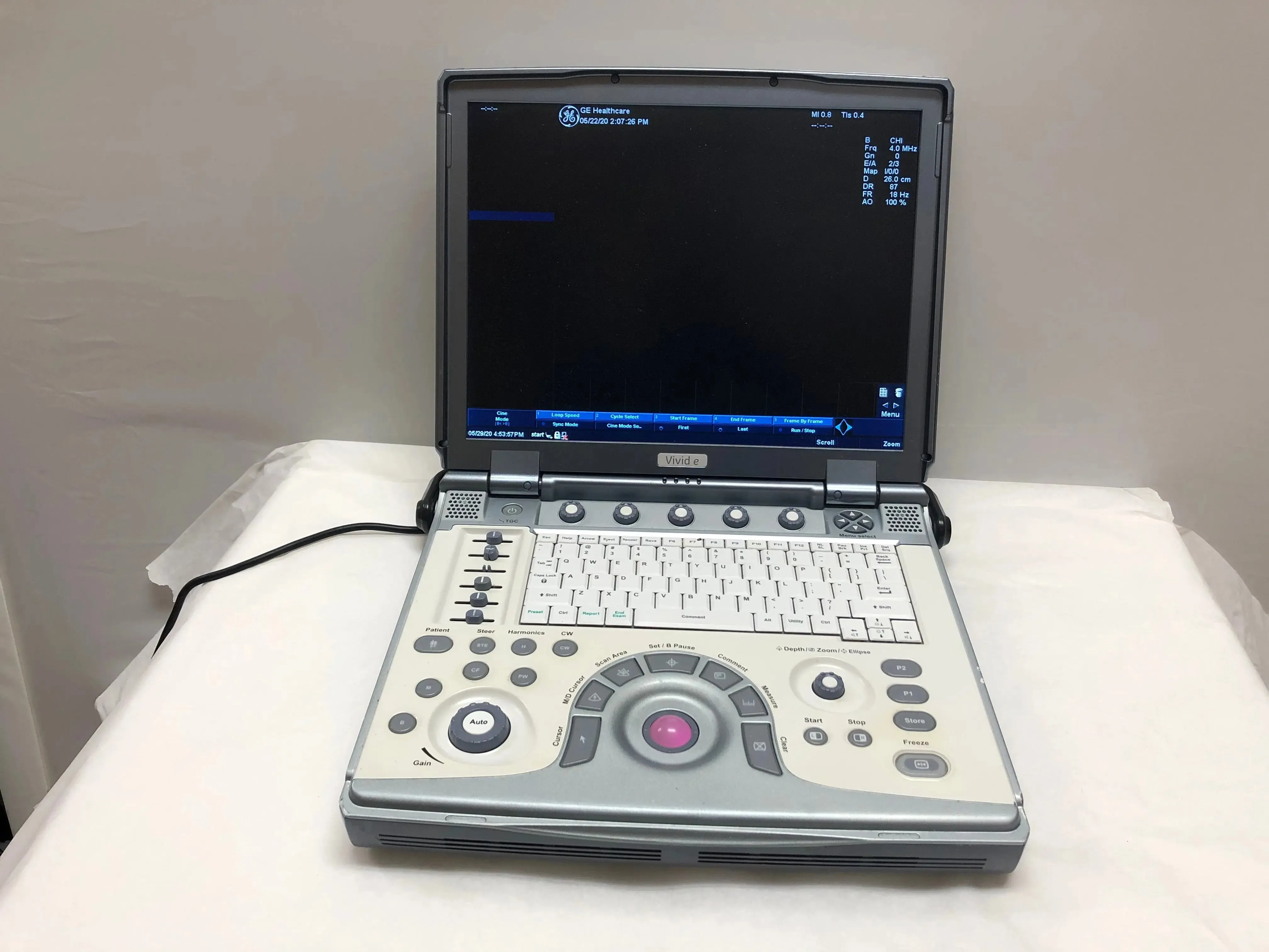Used GE Vivid E With Phased Array and Linear Probes