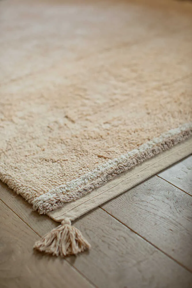 WASHABLE AREA RUG BLOOM GOLDEN