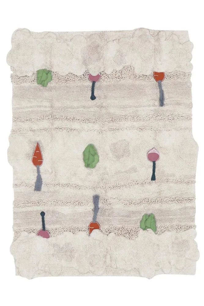 WASHABLE PLAY RUG VEGGIE GARDEN