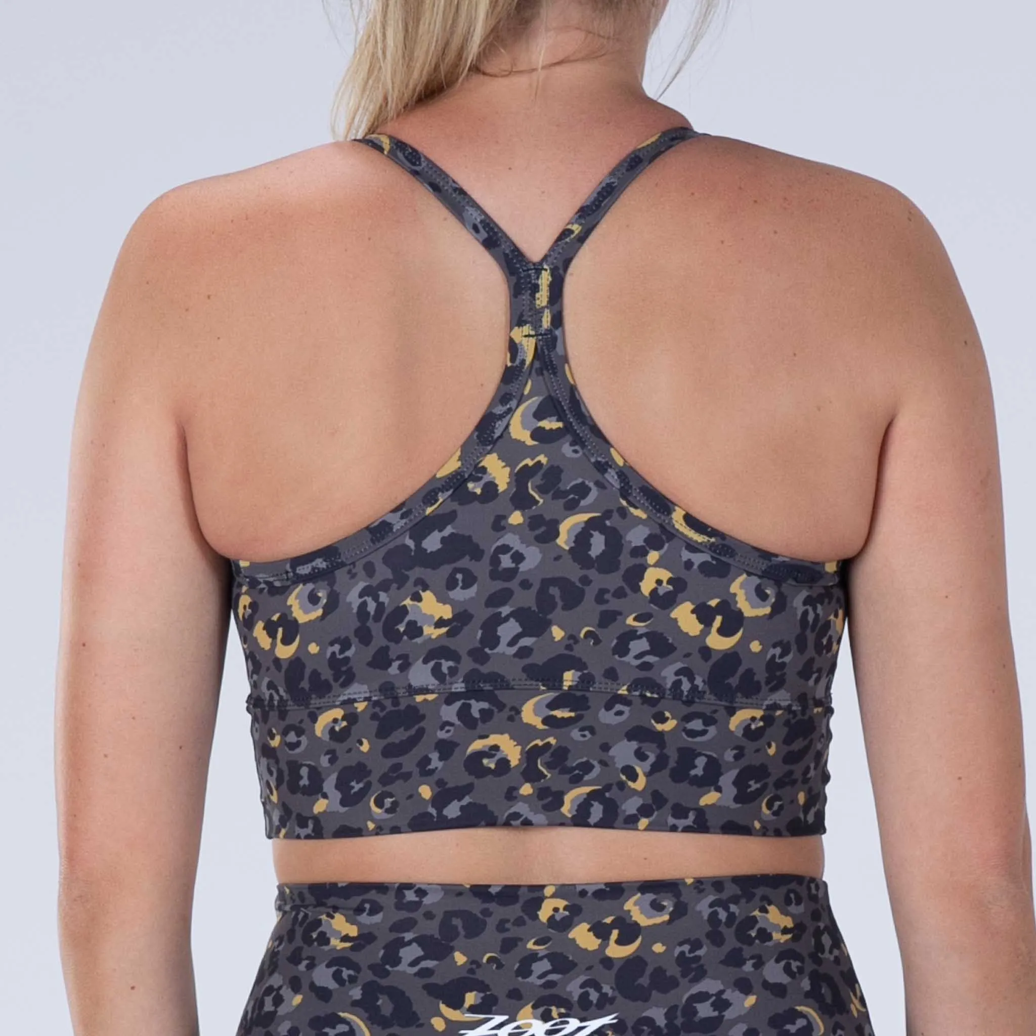 Women's Ltd Run Crop - Cheetah