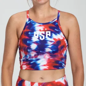 Women's Ltd Run Crop - Freedom