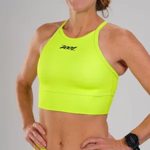 Women's LTD Run Crop - Neon Yellow