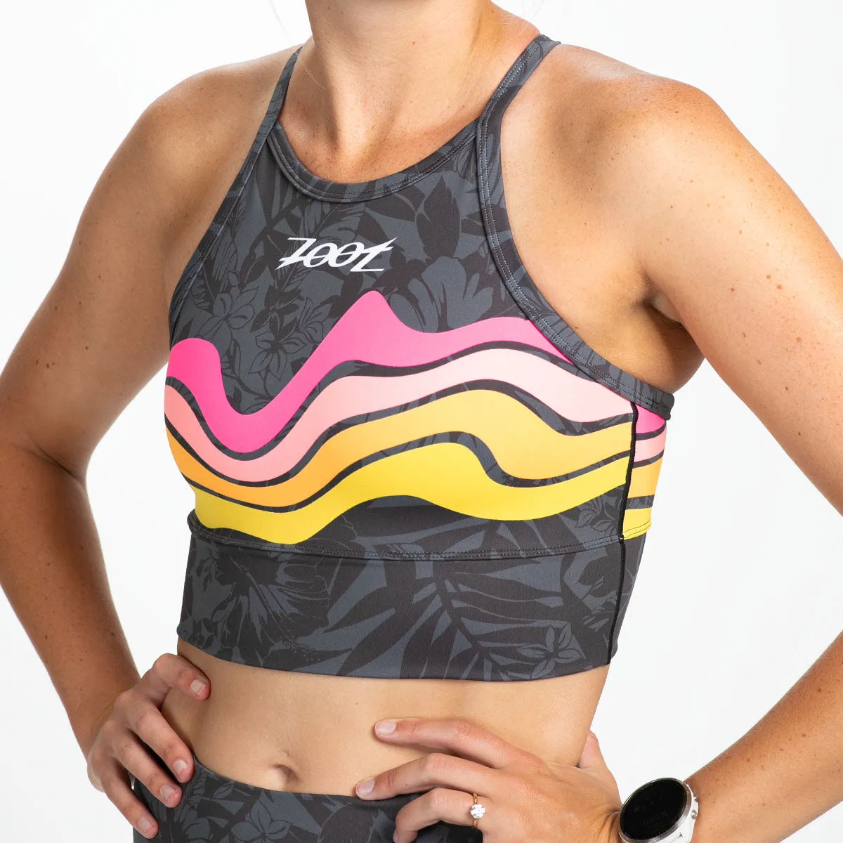 Women's Ltd Run Crop - West Coast