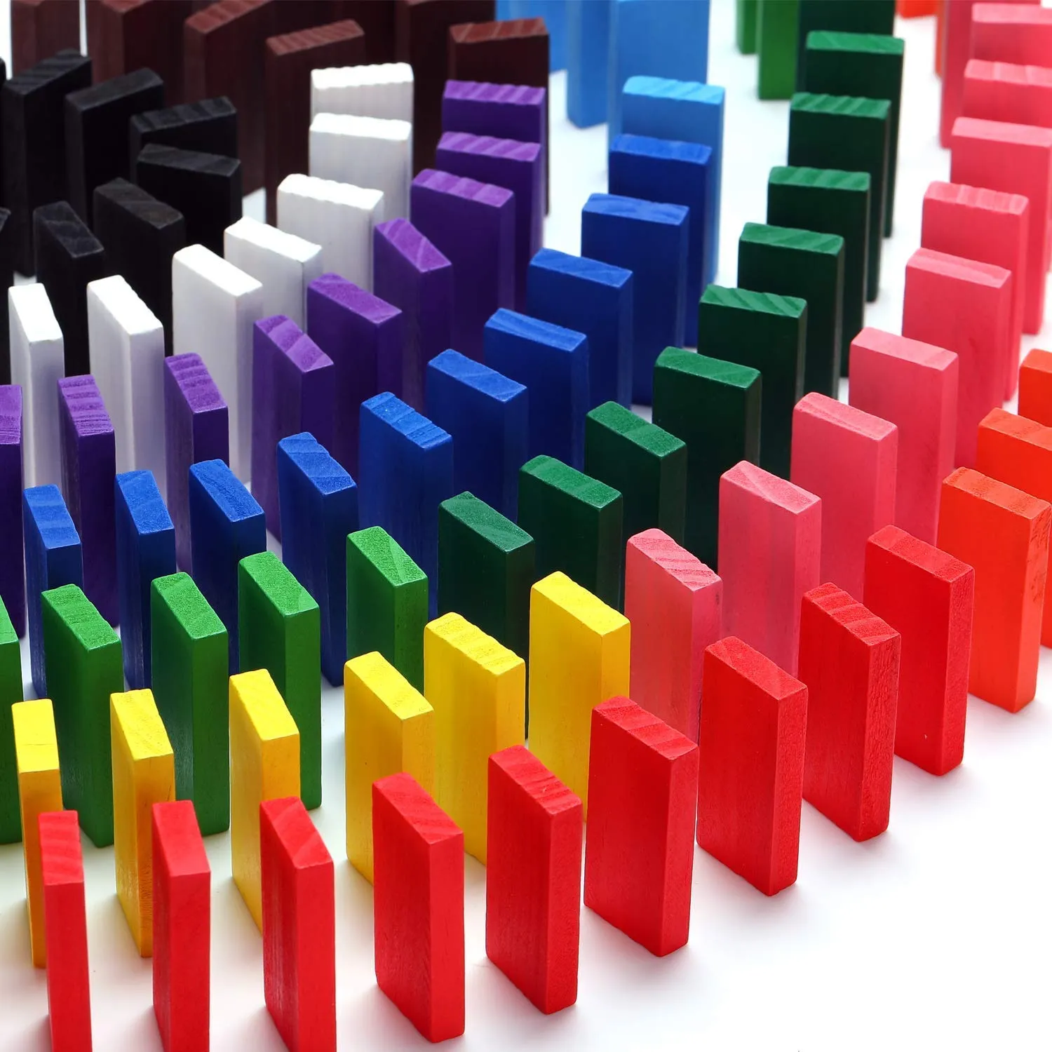 Wooden Domino Multicolor 100 Pieces - 018