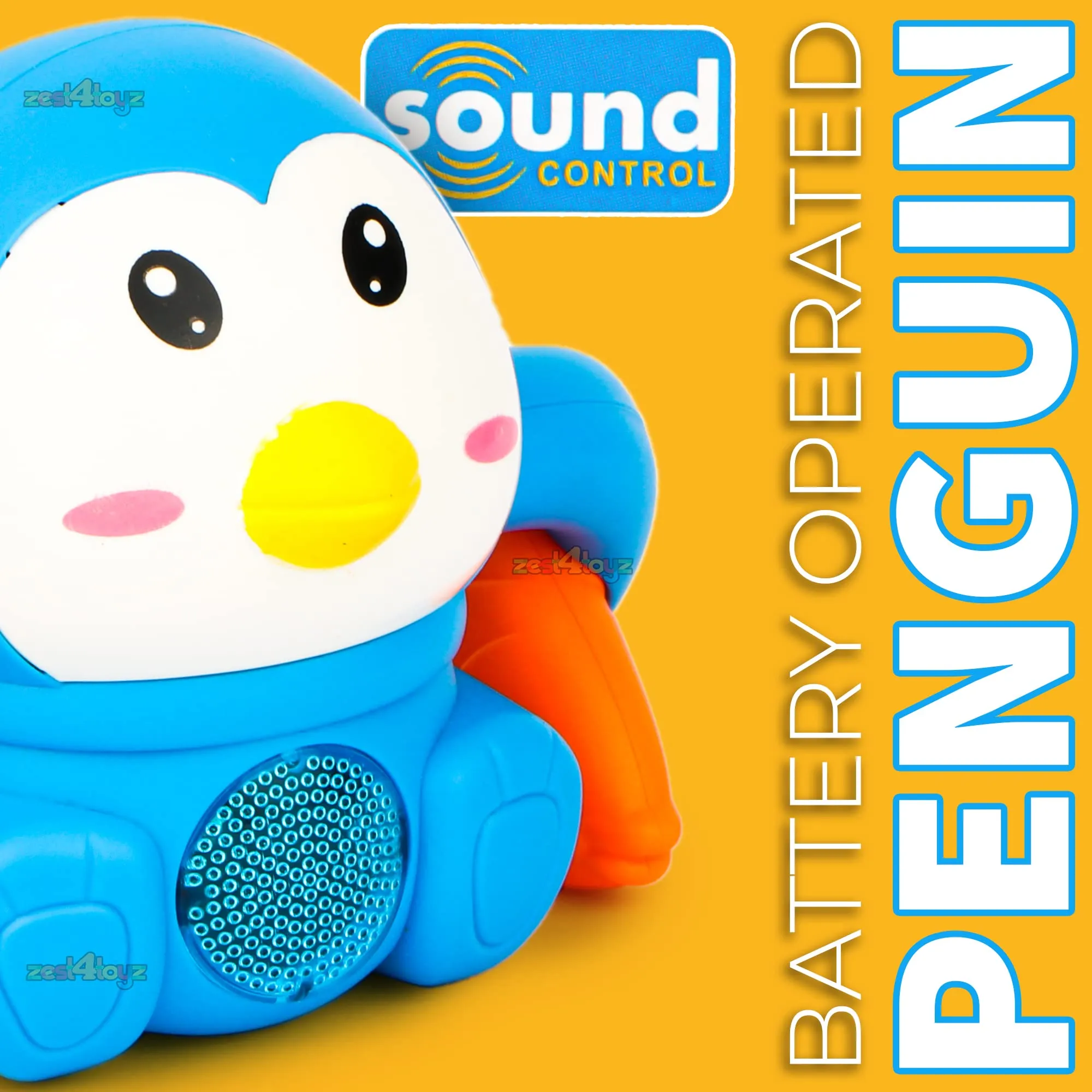 Zest 4 Toyz Musical Toys Tumbling Penguin Toys with Voice Control Light Music & Rotating Arm Fish Sound Toy for Kids (Pack of 1) Random Color Dispatch
